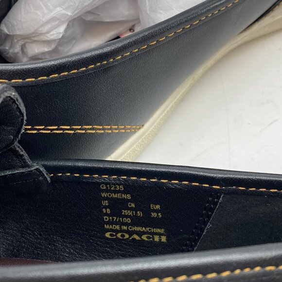 Coach Black Floral Slip-On Loafers | Size 9 - Women's Flats - Picture 7 of 7